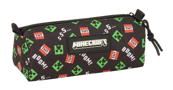 Safta Porte-tout Minecraft 21x8x7cm | Boîte de rangement portable