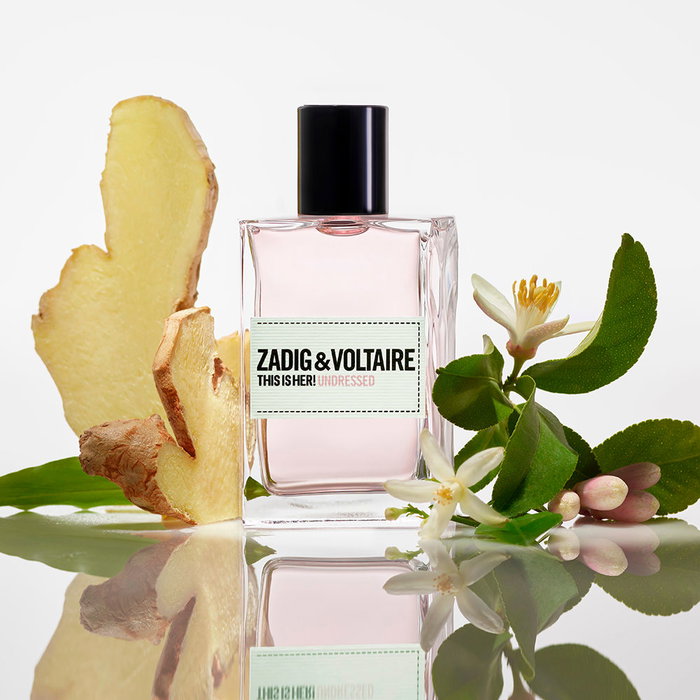 Zadig & Voltaire This Is Her! Undressed Eau de Parfum vaporisateur pour femme 30 mL - Parfum végane aux notes de gingembre, fleur d'oranger et ylang-ylang