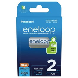 Panasonic Eneloop Mignon AA 2000mAh Ni-MH BK-3MCDE/2BE (Pack de 2)