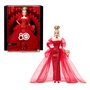 Barbie - Muñeca Signature 80 Aniversario JBJ17 Mattel - Poupée Collector avec Robe de Soirée, Chaussures Rubis et Bijoux