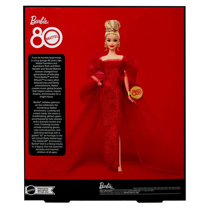 Mattel Barbie Signature 80th Anniversary Blonde Mattel Barbie Signature 80th Anniversary Blonde