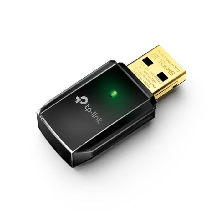 TP-Link Archer T2U Adaptateur Wi-Fi USB AC600 Double Bande 2.4/5 GHz 802.11ac avec fonction Point d'Accès (Soft AP)