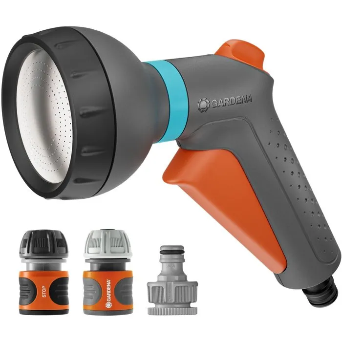 GARDENA Classic Pistolet-arrosoir avec Nécessaire de Base - Jet Réglable, Résistant au Gel, Garantie 5 Ans GARDENA Classic Pistolet-arrosoir avec Nécessaire de Base - Jet Réglable, Résistant au Gel, Garantie 5 Ans