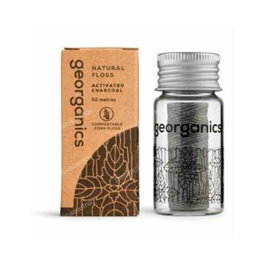 GEORGANICS Fil dentaire au charbon activé 50 m