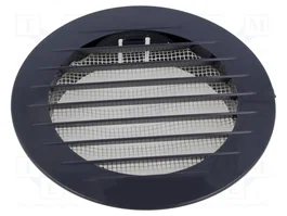 DOSPEL S.A. Grille de ventilation en ABS graphite, lot de 20 pièces