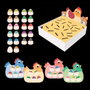 Goula Hidden Chicks - Jeu éducatif pour enfants à partir de 3 ans avec 2 modes de jeu, 4 planches, 21 poussins et 1 renard - Multilingue (FR, EN, ES, DE, IT, PT)