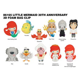 Monogram Int. Présentoir de 24 porte-clés La petite Sirène 3D Series 1
