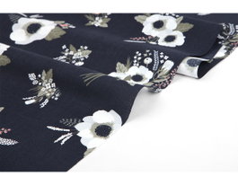 Dailylike Tissu coton evening bride fleurs 1,60m x 3m