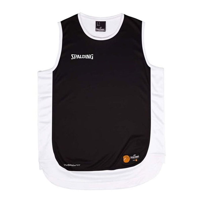 t-shirt de basket Spalding Hustle Tank Blanc Noir 14 ans