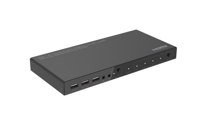 MicroConnect MC-HDMIKVM0401-4K Commutateur KVM HDMI 4x1 4K@60Hz 4:4:4 MicroConnect MC-HDMIKVM0401-4K Commutateur KVM HDMI 4x1 4K@60Hz 4:4:4