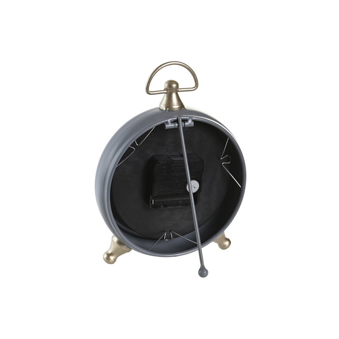 Horloge de table DKD Home Decor Noir Gris Doré Traditionnel (2 Unités) Horloge de table DKD Home Decor Noir Gris Doré Traditionnel (2 Unités)