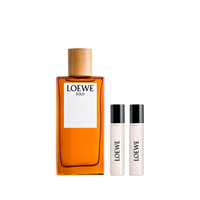 Loewe Solo - Coffret Cadeau Eau de Toilette pour Homme - Flacon de 100 ml + 2 Miniatures de 10 ml - Parfum Aromatique Boisé et Épicé