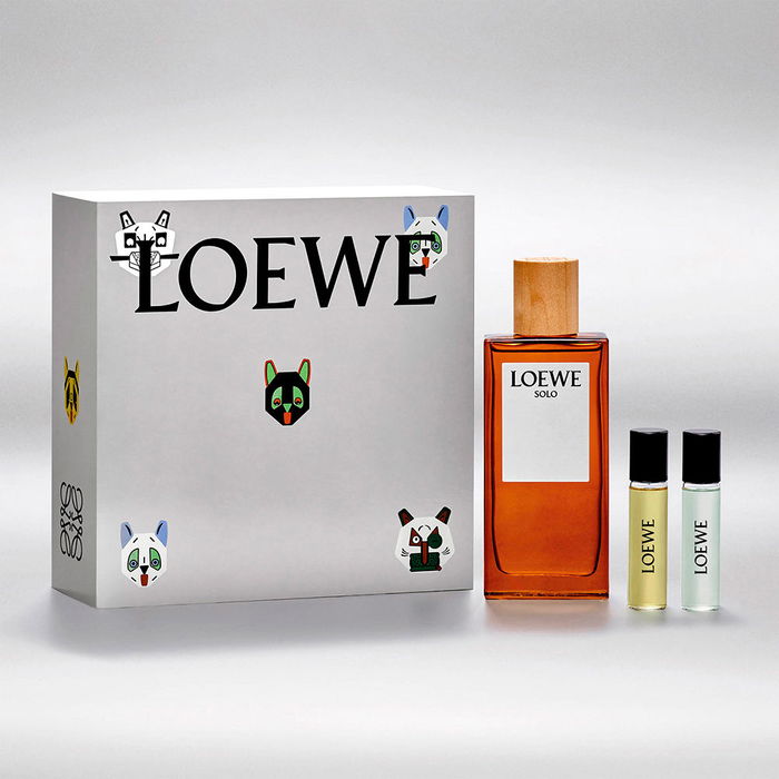 Loewe Solo - Coffret Cadeau Eau de Toilette pour Homme - Flacon de 100 ml + 2 Miniatures de 10 ml - Parfum Aromatique Boisé et Épicé