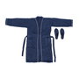 Peignoir de bain Home ESPRIT Bleu Femme
