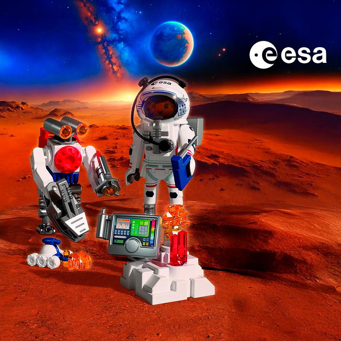 Playmobil Astronaute de l'ESA avec robot, 42 pièces Playmobil Astronaute de l'ESA avec robot, 42 pièces