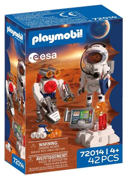 Playmobil Astronaute de l'ESA avec robot, 42 pièces Playmobil Astronaute de l'ESA avec robot, 42 pièces