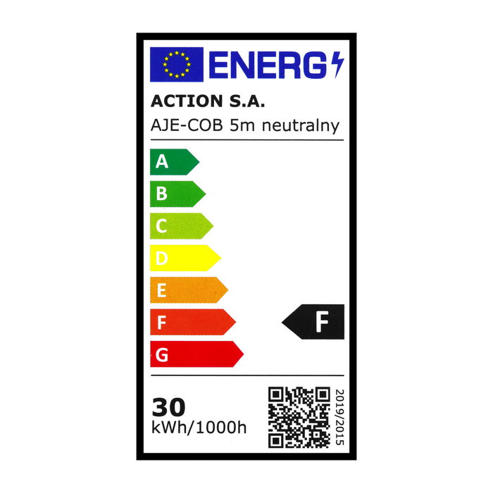 Bande lumineuse Activejet AJE-COB 5m neut Non 30 W 5 m