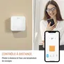 Konyks Thermostat Climpac Wi-Fi - Contrôle à distance pour climatiseurs et pompes à chaleur, programmable, avec thermomètre, hygromètre et compatibilité assistants vocaux