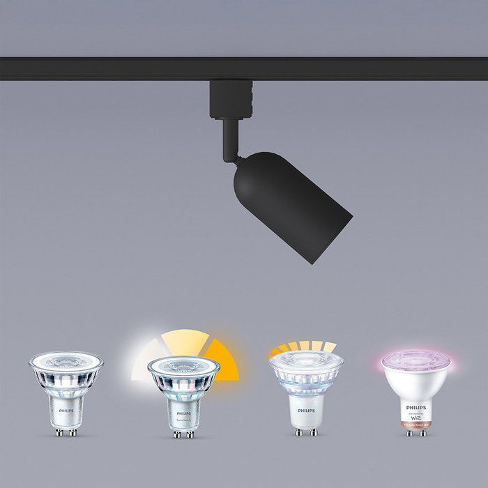 Philips Shea Focal Spot Orientable GU10 Noir Aluminium Compatible EasyLink