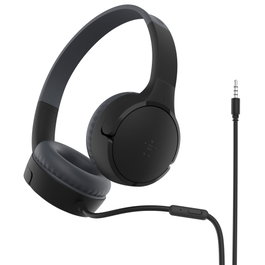 Belkin SoundForm Mini Casque sur l'oreille filaire pour enfants, Noir