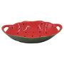 Bol pour Apéritifs Home ESPRIT Rouge Vert Grès Pastèque 30 x 19,5 x 7,5 cm