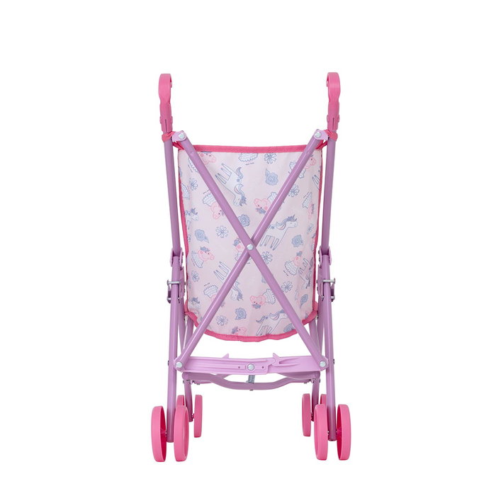 Peppa Pig - Poussette pliable pour poupée avec canne télescopique et roues doubles, pour poupées jusqu'à 43 cm, jouet d'imagination pour enfants à partir de 3 ans