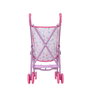 Peppa Pig - Poussette pliable pour poupée avec canne télescopique et roues doubles, pour poupées jusqu'à 43 cm, jouet d'imagination pour enfants à partir de 3 ans