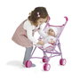 Peppa Pig - Poussette pliable pour poupée avec canne télescopique et roues doubles, pour poupées jusqu'à 43 cm, jouet d'imagination pour enfants à partir de 3 ans