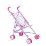 Peppa Pig - Poussette pliable pour poupée avec canne télescopique et roues doubles, pour poupées jusqu'à 43 cm, jouet d'imagination pour enfants à partir de 3 ans
