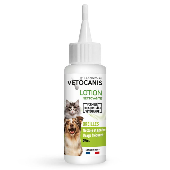 Vetocanis Nettoyant Oreille pour Chat et Chien 60ml Vetocanis Nettoyant Oreille pour Chat et Chien 60ml