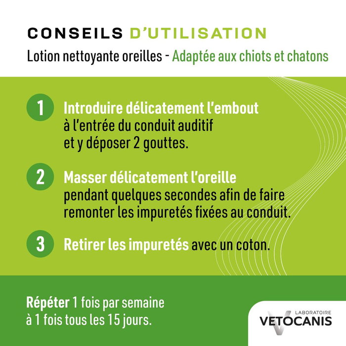 Vetocanis Nettoyant Oreille pour Chat et Chien 60ml Vetocanis Nettoyant Oreille pour Chat et Chien 60ml