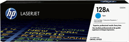 HP Toner CE321A 128A Cyan - Cartouche d'Encre Compatible pour Imprimantes LaserJet