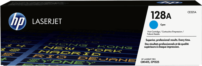 HP Toner CE321A 128A Cyan - Cartouche d'Encre Compatible pour Imprimantes LaserJet HP Toner CE321A 128A Cyan - Cartouche d'Encre Compatible pour Imprimantes LaserJet
