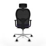 Piqueras y Crespo Chaise de Bureau avec Appui-tête 1D086N2 Lila