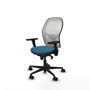 Piqueras y Crespo Chaise de Bureau 3D036N0 Blanc Vert pétrole