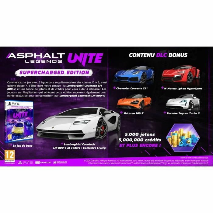 Just For Games Asphalt Legends Unite - Supercharged Edition - PS5 Just For Games Asphalt Legends Unite - Supercharged Edition - PS5