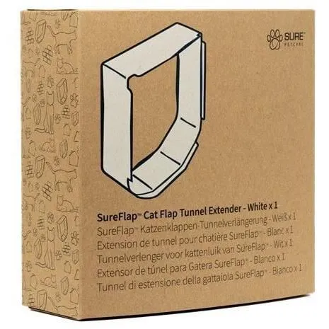 Sureflap Extension de tunnel de chatiere - pack individuel (blanc) Sureflap Extension de tunnel de chatiere - pack individuel (blanc)