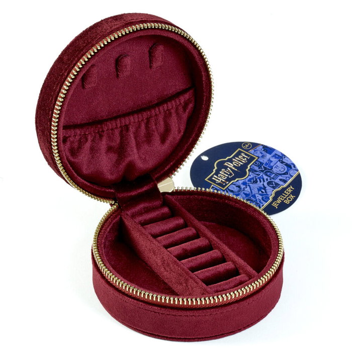 GIRATIEMPOS Coffret à bijoux velours Harry Potter - Boîte à musique décorative thème Poudlard - 100% Polyester