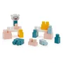 Ecoiffier 7915 Pack de jeux d'éveil pour bébé et enfant, coffret complet avec pyramide, perles, pots gigognes et briques multicolores