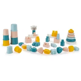Ecoiffier 7915 Pack de jeux d'éveil pour bébé et enfant, coffret complet avec pyramide, perles, pots gigognes et briques multicolores