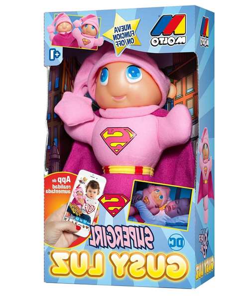 Molto - Poupée lumineuse Supergirl avec éclairage, 28 cm, fonctionne sur pile AA (incluse), jouet en tissu Molto - Poupée lumineuse Supergirl avec éclairage, 28 cm, fonctionne sur pile AA (incluse), jouet en tissu