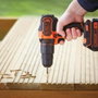 Black + Decker BDCHD18S32-QW Perceuse à percussion sans fil 18V avec batterie 1,5Ah et 32 accessoires