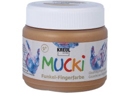 Kreul Pintura de dedos MUCKI brillante oro 150ml