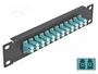DELOCK Panneau de brassage fibre optique LC duplex 12 ports 10 pouces noir