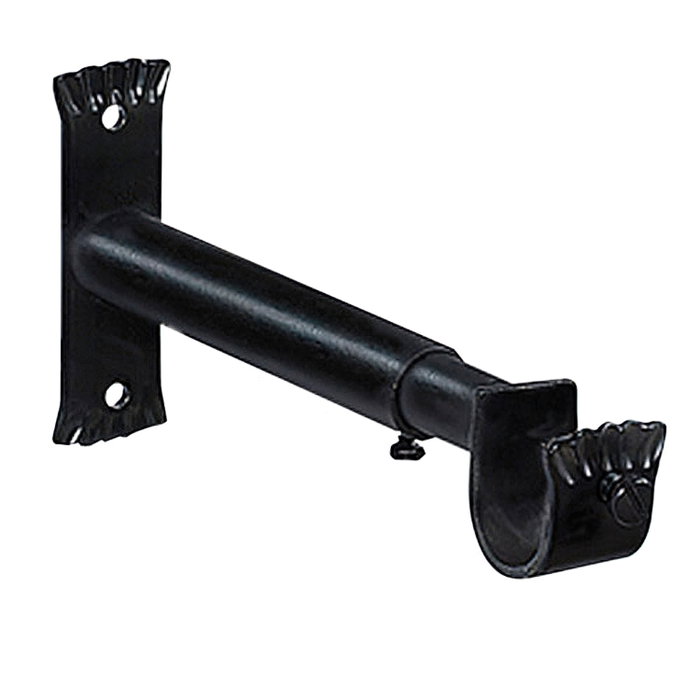 RIEL CHYC Support en fer forgé extensible noir pour barres de 20 mm RIEL CHYC Support en fer forgé extensible noir pour barres de 20 mm