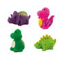 DEQUBE Tapis de jeu 2-en-1 avec boîte de rangement pour jouets - 85 cm x 85 cm - Dinosaures et animaux - Dès 6 mois