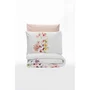 Parure de lit housse de couette 240 x 220 cm + 2 taies d'oreiller 60 x 60 cm - 100% coton renforcé, impression pigmentaire, King Size - Blanc