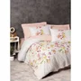 Parure de lit housse de couette 240 x 220 cm + 2 taies d'oreiller 60 x 60 cm - 100% coton renforcé, impression pigmentaire, King Size - Blanc