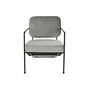 Siège DKD Home Decor Gris Métal 62 x 76 x 76 cm 55 x 71 x 72 cm