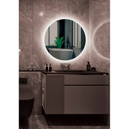 LIMEX Espejo Iluminado de Baño Lisboa Ø80cm Blanco Frío